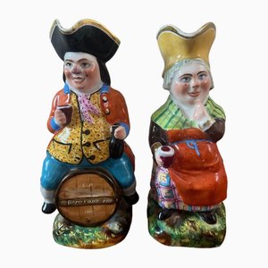 Anthropomorphic Pitchers, 1890s, Set of 2