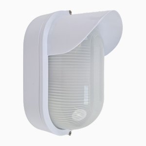 Vintage Simes Außenwandlampe aus Metall & Glas, Italien, 1980er