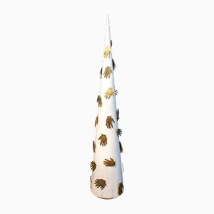 Alessandro Mendini, Mani, Skulptur aus Holz & Messing, 1980er