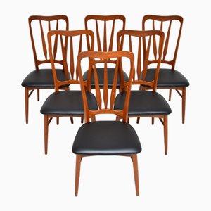 Danish Teak Ingrid Dining Chairs by Niels Koefoed, 1960, Set of 6