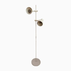 Lámpara de pie estilo danesa Mid-Century con pantalla doble