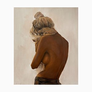 Meryem Tayganskaya, Nude, Oil on Canvas, 21st Century