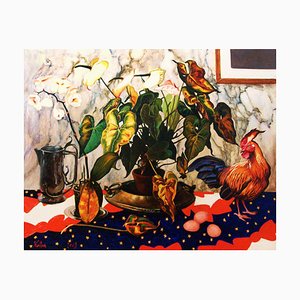 Kristine Kvitka, Still Life with a Cock, Oil on Canvas, 2009