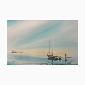Jacques Tornare, Neptune Boat, Acquarello, anni '90