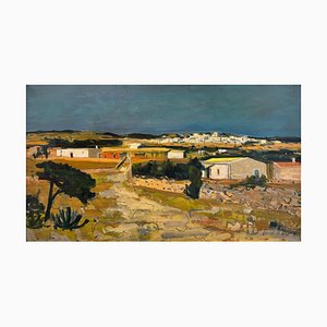 Varène Mettler, Landscape, Oil on Canvas, 1979