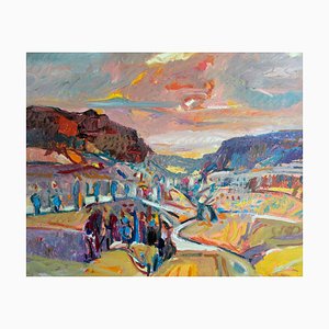 Jean Krillé, Paesaggio n. 88, Olio su tavola, 1986