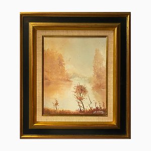 JF Mayer, Lake's Lights, óleo sobre lienzo