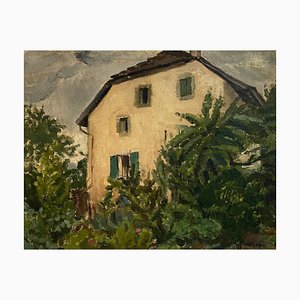 Gustave Francois, Villa, Olio su tela, 1917