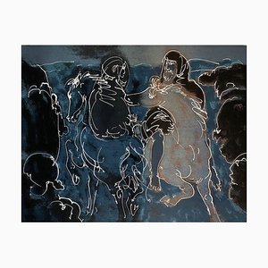 Hans Erni, Horses 2, años 60, Litografía