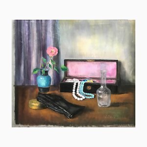 Judith Schmid-L'Eplattenier, Colliers de perles, Pastel