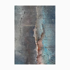 Gilbert Pauli, Blue and Grey Abstract Composition No.2, Oil on Canvas, 2005