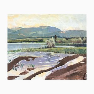 Isaac Charles Goetz, Montagna, Olio su tela
