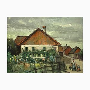 Ernest Voegeli, Casa di famiglia, Olio su tela