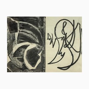 Julien Dinou, Composición abstracta, Carbón