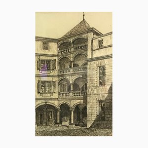 Barthélémy Marc Bodmer, Town Hall Square, Engraving