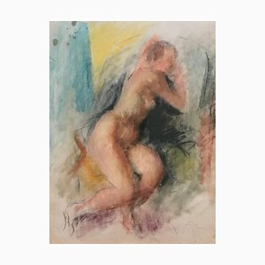 Henri Fehr, Schizzo di nudo, Pastello su carta