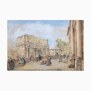 François Kieserman, Lively Square, Acquarello