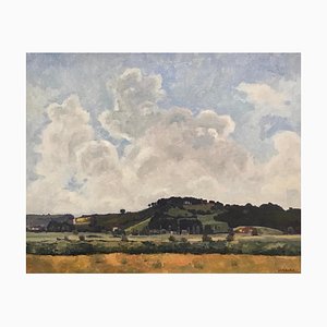 Adolphe De Siebenthal, Montagny, Olio su tela, 1947