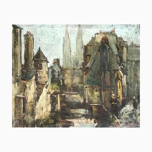 Jean Schweckler, Cathedral, Oil on Canvas, 1949