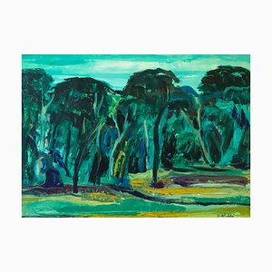 Jean Krillé, Tableau No. 60, Olio su carta e tela, anni '80