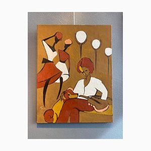 Gilbert Pauli, Il violinista, Olio su tela, 1995