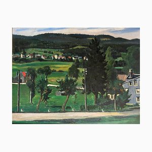Paesaggio, Olio su tela, anni '50