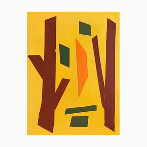 Gilbert Pauli, El alma del bosque No 10, Acrílico sobre madera, 2020