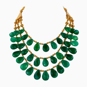 Vintage Chrysoprase Necklace, 2000s