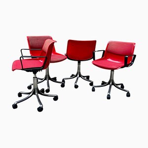 Chaises Modus Vintage par Osvaldo Borsani pour Tecno, Italie, 1980s, Set de 4