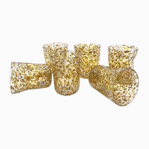 Bernsteinfarbene Artisan Murano Gläser von YourMurano, 6 . Set