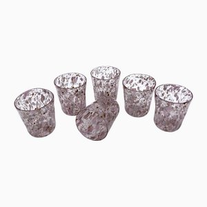 SMurano Glass Goblets with Pink Shades from YourMurano, Set of 6