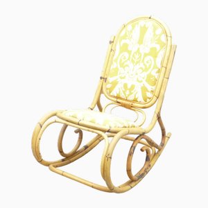 Rocking Chair Mid-Century en Bambou de Arco, 1950s