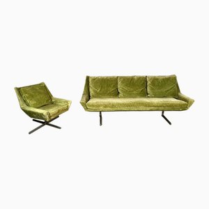 Couch and Chairs attributed to Bert Lieber for Knoll, Set of 3