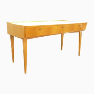 Mid-Century Cherrywood & Formica Desk, 1950s