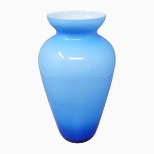 Blue Jackated Vase in Murano Glass, Italy, 1960s
