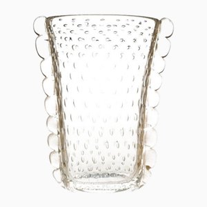 Vaso in cristallo dorato e vetro di Murano di YourMurano