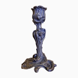 Candelabro francés de bronce, siglo XVIII