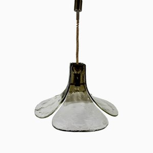 Murano Glass Ceiling Light in Flower Shape with Four Petals by Carlo Nason for Mazzega, Italy, 1960s