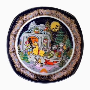 Christmas Carols on Porcelain by Björn Wiinblad for Rosenthal Germany Limited Art Series, 1984