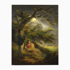 George Morland, Al riparo dalla tempesta, 1794, Olio su tela
