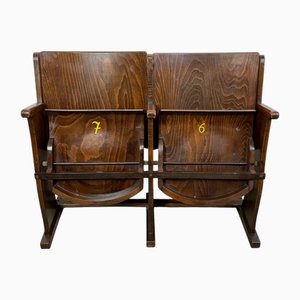 Vintage Zwei-Sitzer Kinobank von Ton, 1960er