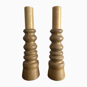 Grands Bougeoirs Brutalistes, 1970s, Set de 2