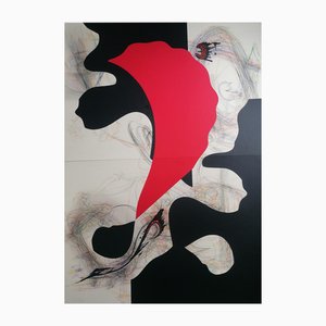 Stefano Mazzolini, Grancc, 2023, Collage & Pastell auf Papier