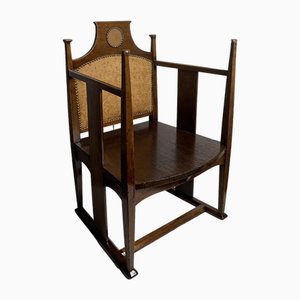 Arts and Crafts William Birch Chair by Eg Punnett for Liberty & Co., 1900s
