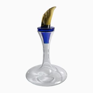 Czech Ajeto Glass Decanter, 1980s