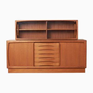 Danish Sideboard and Cabinet in Teak from Dyrlund, 1986, Set of 2