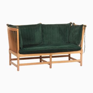 Spoke-Back Sofa by Borge Morgensen for Fritz Hansen, 1963