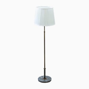 Lampada da terra moderna in marmo, Svezia, anni '40