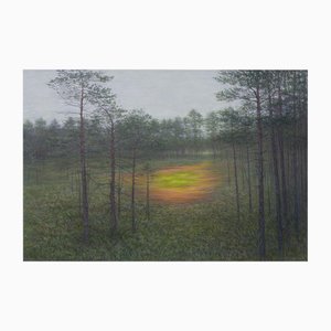 Dace Zegele, Small Swamp, Mixed Media on Canvas, 2022