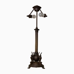 Antike Empire Tischlampe aus Metall, 1910er